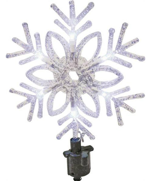 Holiday Basix 57107 Snowflake Christmas Tree Top, 11" H