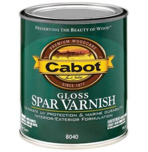 Cabot 144.0018040.005 Spar Varnish, 1 Quart, Gloss
