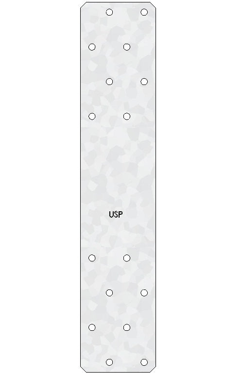 USP HRS416-TZ Triple Zinc Strap Tie, 3-1/4" x 16"