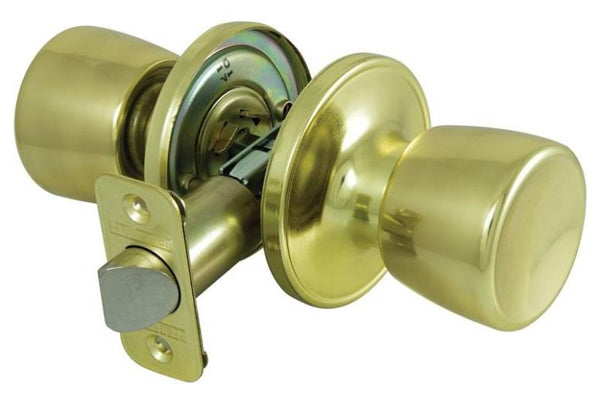 Prosource TS730BRA4B Passage Knob Locksets, Polished Brass