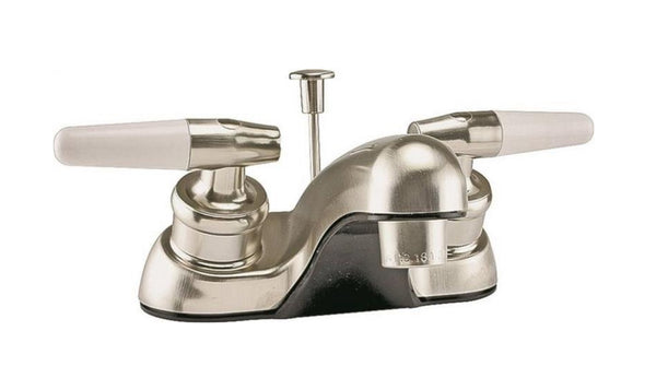 Boston Harbor JY-4212PLQBN Two-Handle Pop-Up Lavatory Faucet, Brushed Nickel