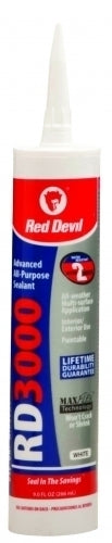 Red Devil 0986 RD3000 Advanced All Purpose Sealant, White, 9 Oz