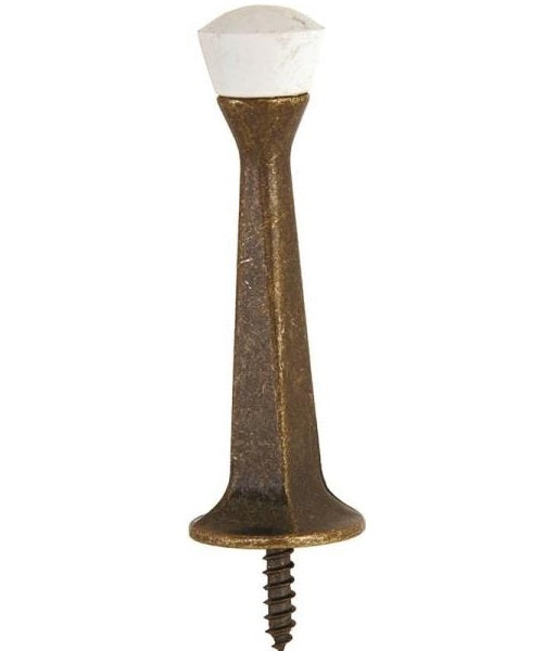 Prosource CL-208C-AB-PS Rigid Baseboard Doorstops, Antique Brass