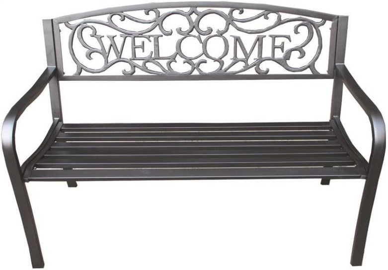 Seasonal Trends XG-204N Essentials Welcome Park Bench, Metal