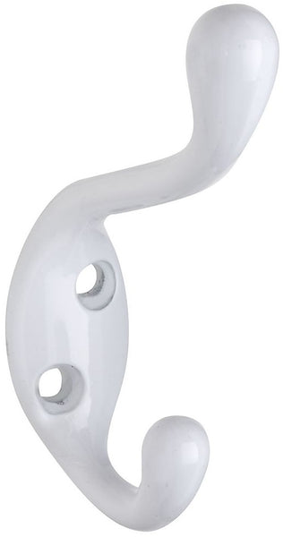 National Hardware N330-878 MPB166 Heavy Duty Coat/Hat Hook, White