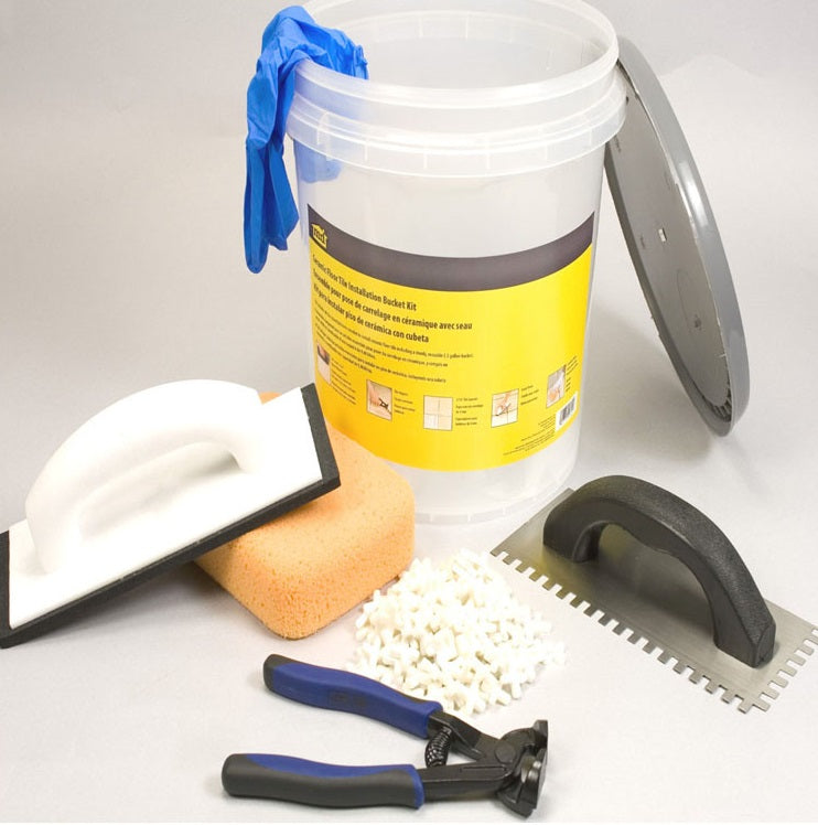 M-D Building Products 49834 Ceramic Tile Kit Bucket, Yellow, 11" x 10.5"