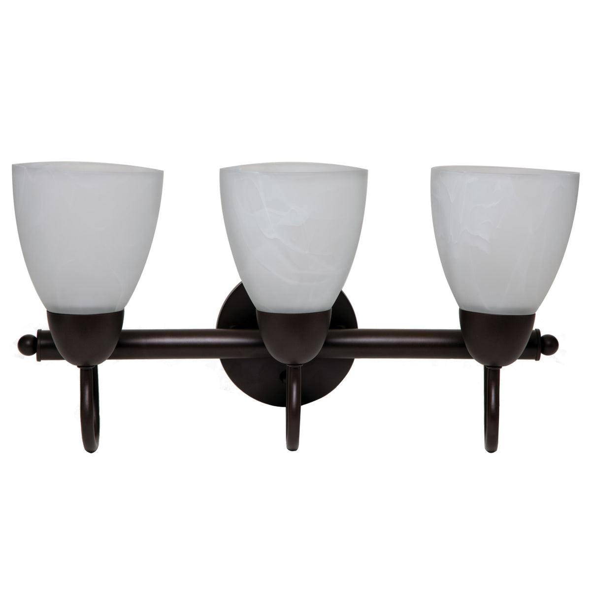 Boston Harbor V83NK03-VB Three Light Vanity Wall Fixtures, Venetian Bronze
