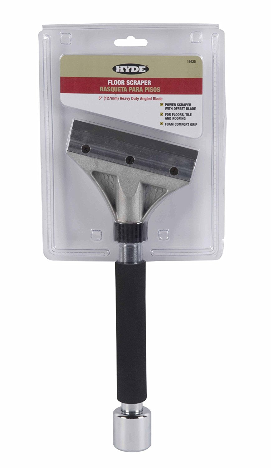Hyde 19425 Offset Hammer Scraper, 2-1/2" L x 5" W Carbon Steel Blade