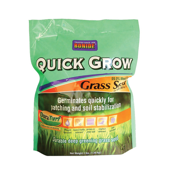 Bonide 60262 Quick-Grow Grass Seed, 3 Lbs