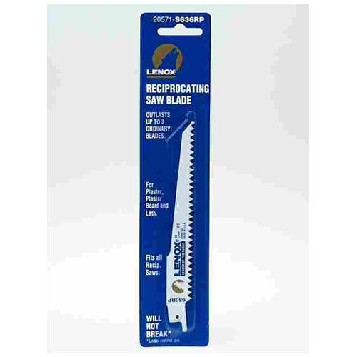 Lenox 20522-S318RC "Bi-Metal" 18T Reciprocating Saw Blade - White 3"X1/4"X.032"