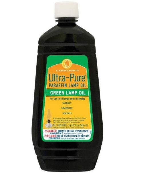Lamplight 60013 Ultra-Pure Lamp Oil, 32 Oz, Green