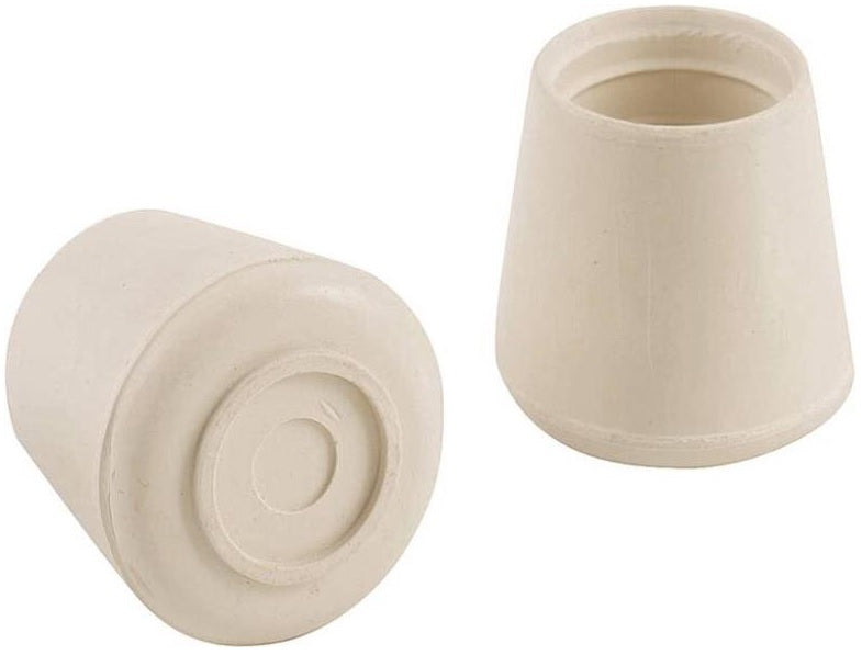 Prosource FE-50647-PS Furniture Leg Tips, 1-1/4", White, 4/Pack