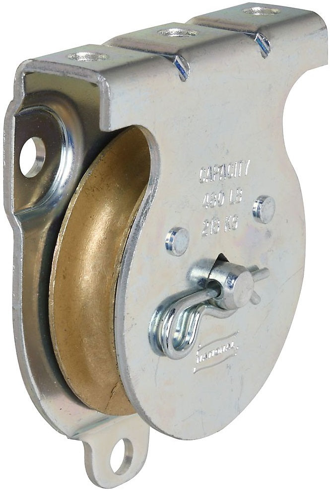 National Hardware N233-254 Wall & Ceiling Mount Single Pulley, Zinc Plated
