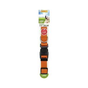 Westminster Pet 7N31643 Adjustable Dog Collar, Nylon, Orange, 18 - 26 Inch