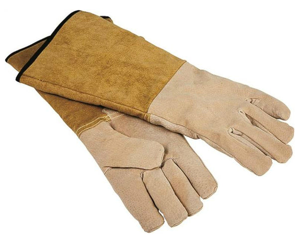 Simple Spaces CPA03110MM3L Pigskin Fireplace Gloves, 16"