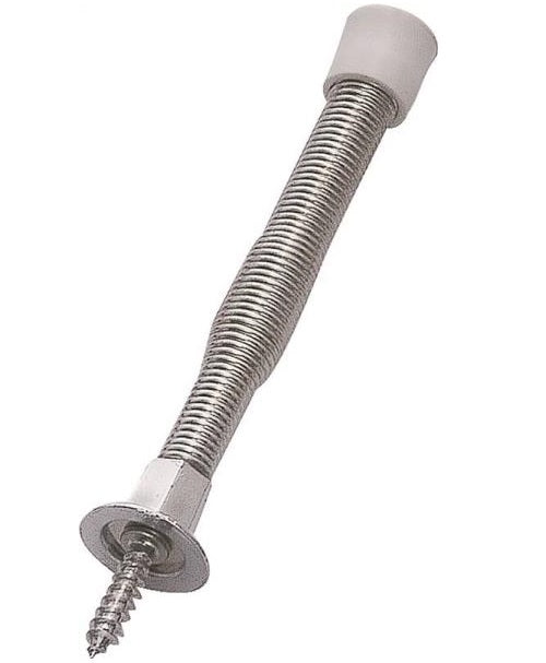 Prosource H61-Z012-PS Baseboard Spring Doorstops, Chrome