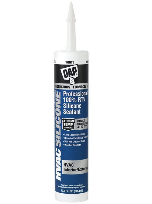 Dap 08010 HVAC Professional 100% RTV Silicone Sealant, 10.3 Oz