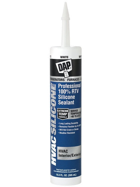Dap 08010 HVAC Professional 100% RTV Silicone Sealant, 10.3 Oz