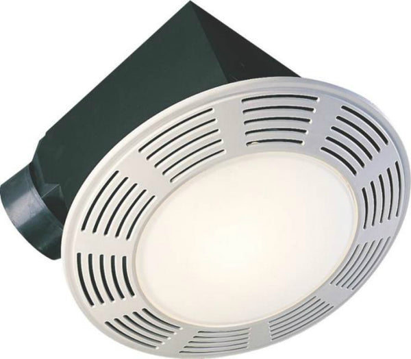 Air King AK863L Deluxe Round Exhaust Fan With Night Light, 100 CFM