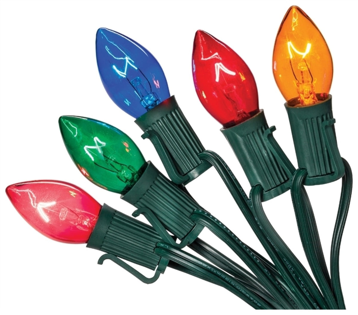 Santas Forest 03360-U00Z125I Hometown Holidays C7 LED Christmas Light Set, Multicolor