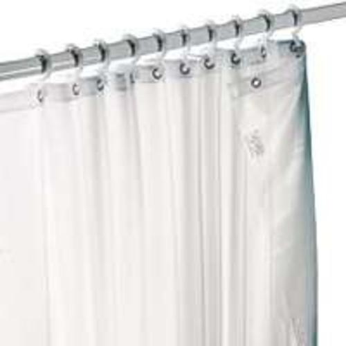 Zenith H20WW Fabric Shower Curtain Liner, 70" x 72", White