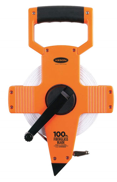 Keson Industries OTR18100 Fiberglass Measuring Tape, 100&#039;