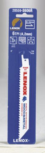 Lenox 20559-S606R Bi-Metal Reciprocating Saw Blade, 6"