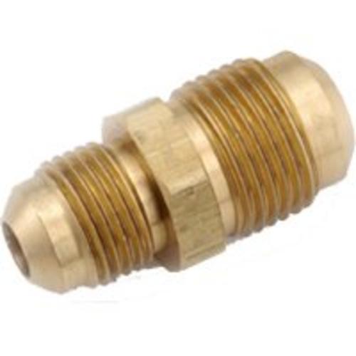 Anderson Metal 754056-0604 Brass Flare Fitting Reducing Union, 3/8" x 1/4"