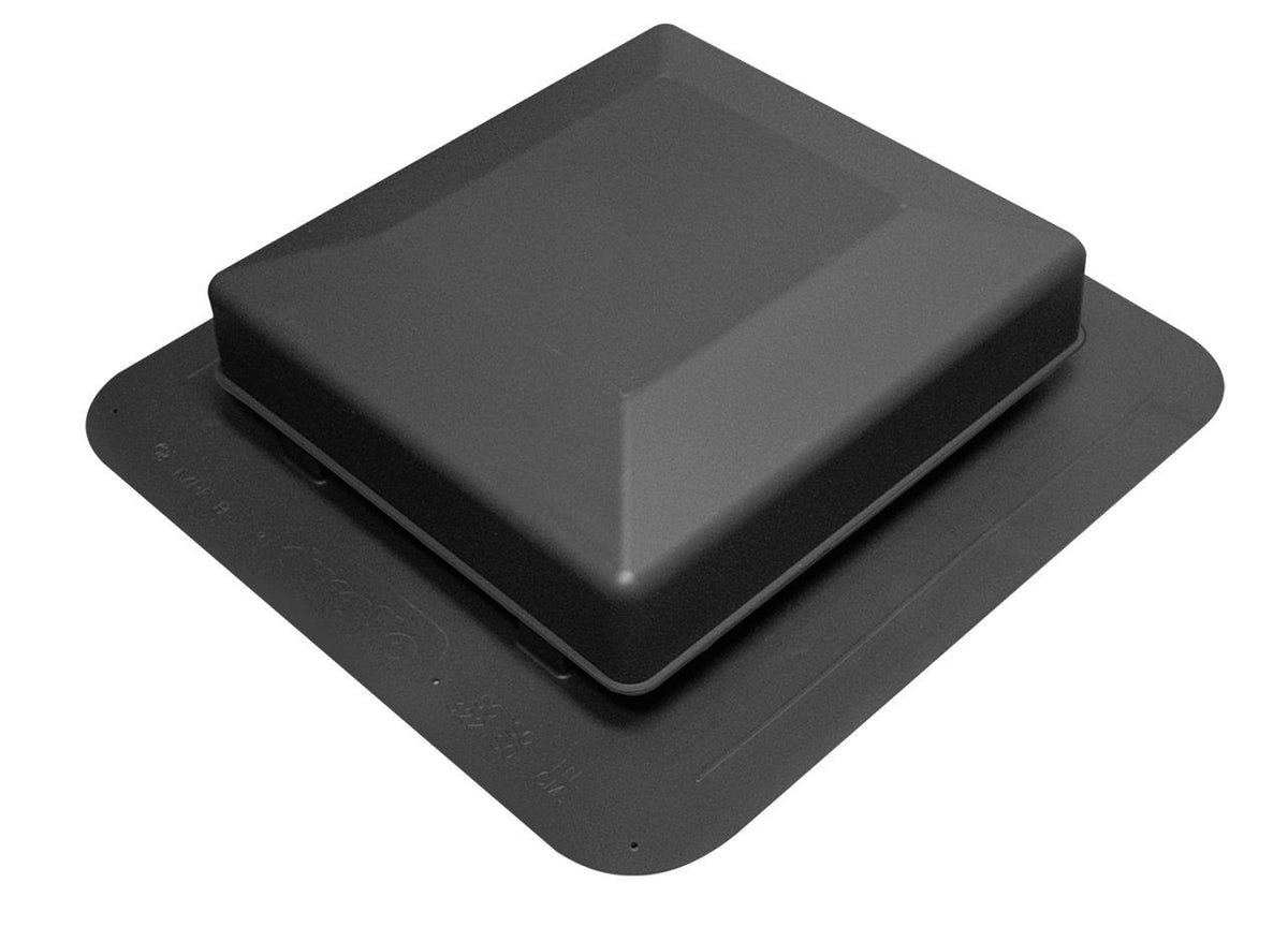 Duraflo 6075BL Universal Square Top Roof Vent, Black