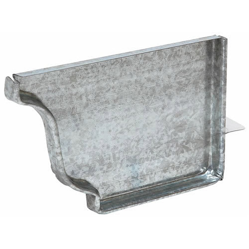 Amerimax 29206 K-Style Right Gutter End Cap, 5", Galvanized