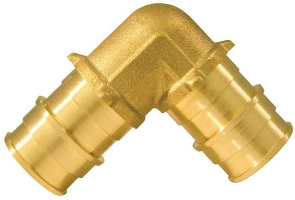 Apollo EPXE3410PK Pex Pipe Elbow, Brass, 3/4"