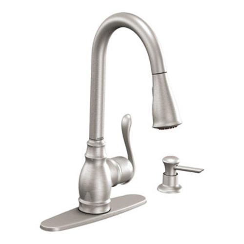 Moen CA87003SRS Anabelle Single-Handle Kitchen Faucet, Stainless Steel