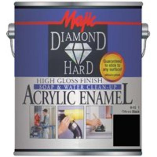 Majic 8-1501-1 Diamond Hard Acrylic Enamel Gloss, Black, Gallon