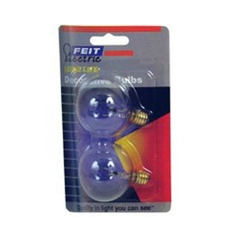 Feit Electric BP40G161/2 Long Life Vanity Globe Bulb, 40 Watts, 120 Volt