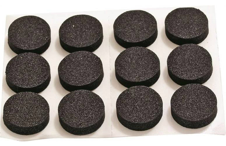 Prosource FE-50720-PS Protective Rubber Foam Pads, Black, 3/4"