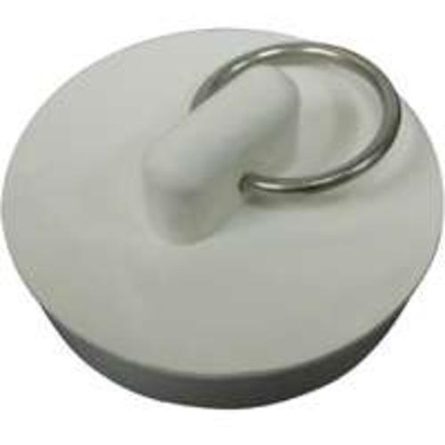 Worldwide Sourcing PMB-104 Rubber Sink Stopper, 1-1/2", White