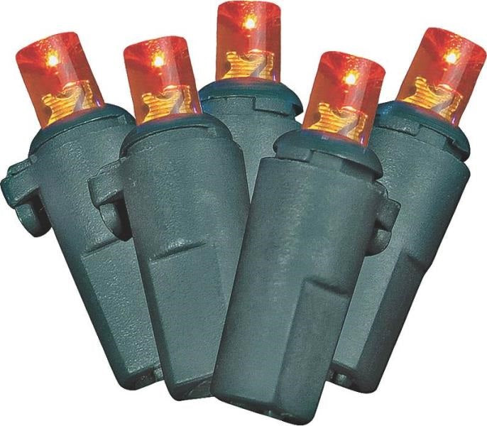 Holiday Basix U08E098S LED Light Set, 50-Light, Orange