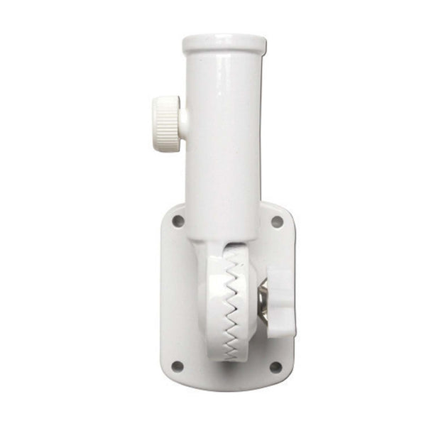 Valley Forge 60754 Adjustable Flag Pole Bracket, Aluminum, White Powder Coated