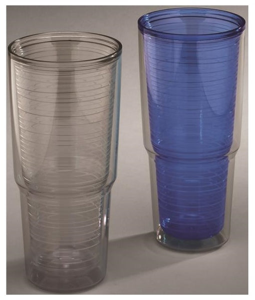 Arrow Plastic 00218 Double Wall Tumbler, 24 Oz