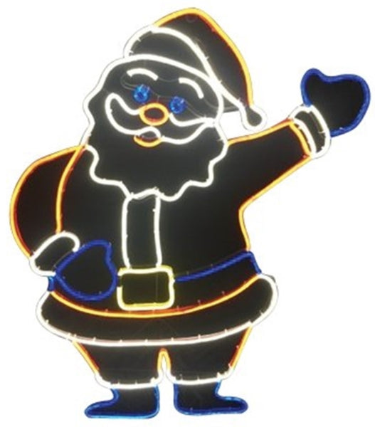 Santas Forest 62319 2D Neon LED Christmas Santa, 36"