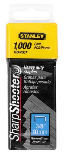 Stanley TRA706T Heavy Duty Staples 3/8", 1000/Pack
