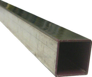SteelWorks 11390 Square Aluminum Tube, 1" x 48", Mill Finish