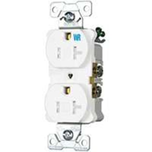 Cooper Wiring TWRBR20W-BXSP Commercial Duplex Receptacles, 20 Amp, White