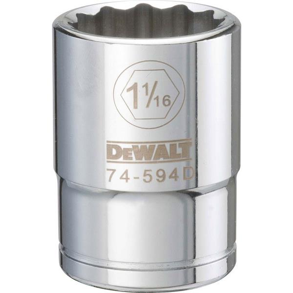DeWalt DWMT74594OSP SAE 12 Point Socket, 3/4" Drive, 1/16"