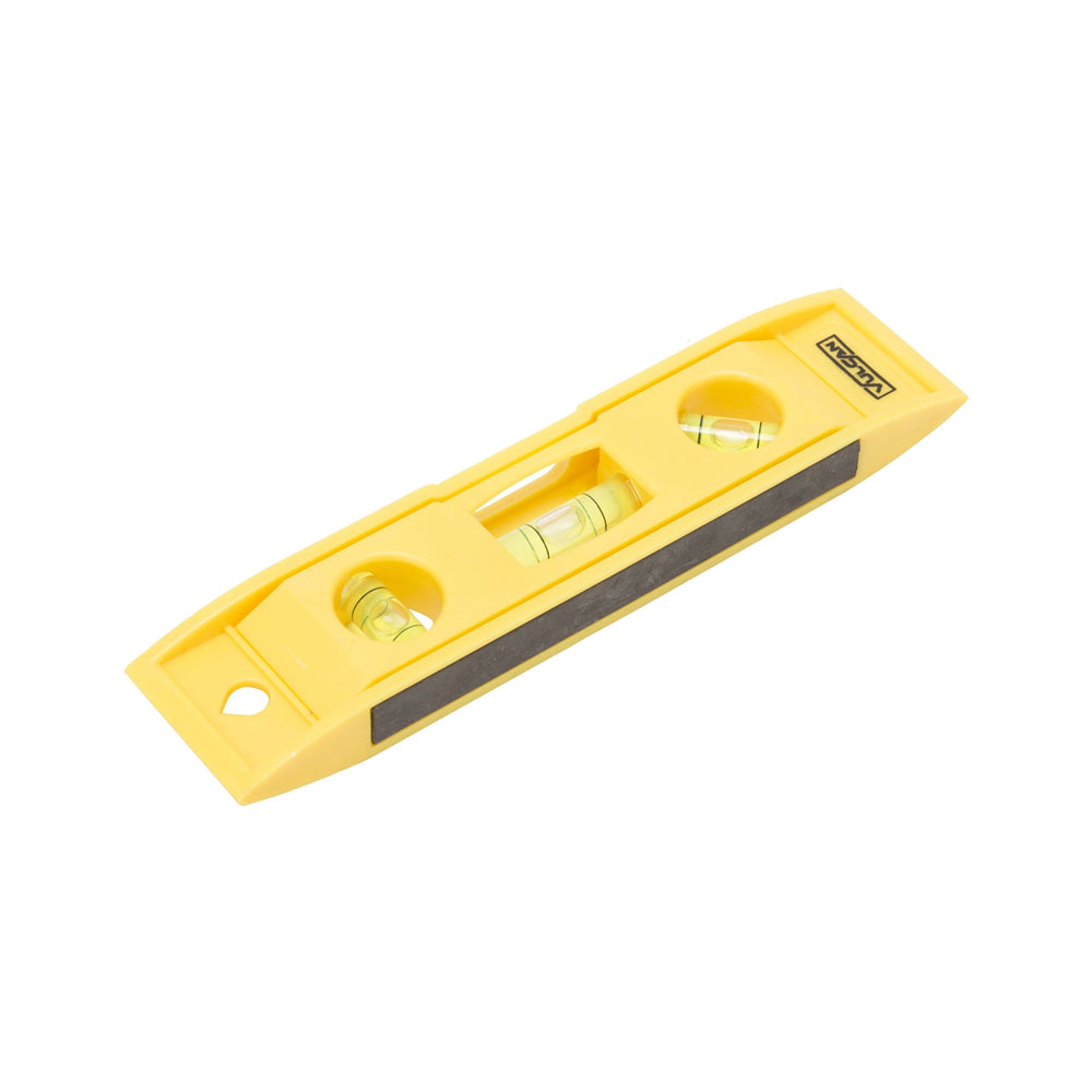 Vulcan 50776D Magnetic Torpedo Level, 45 deg Vial Positions, Plastic