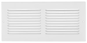 Imperial RG0385 Standard Sidewall Grill, 12" x 6", White