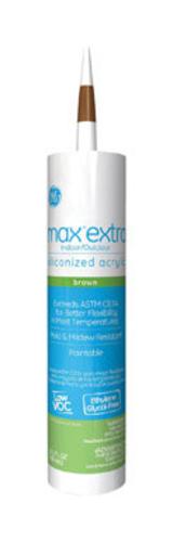 GE GE22624 Maxextra Siliconized Acrylic Window and Door Caulk, 10.1 Oz