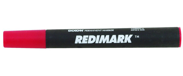Dixon Ticonderoga 95001 Redimark Non-Toxic Marking Pen, Chisel, Red