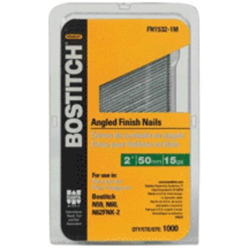 Bostitch FN1540-1MSS Finish Nail, 15 Gauge, 2-1/2"