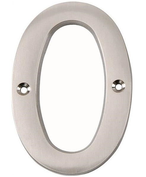 Prosource N-Z050SN-3L-PS House Number 0, 4", Satin Nickel